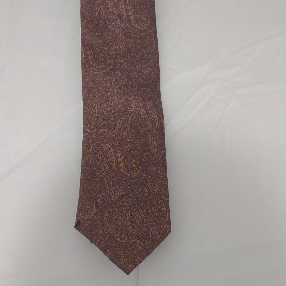 Elegant Paisley Tie in Rich Brown